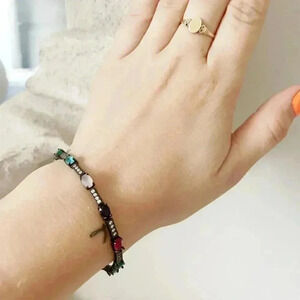 Ladies  gemstone tennis bracelet